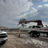 Concrete slab placement on a commercial project